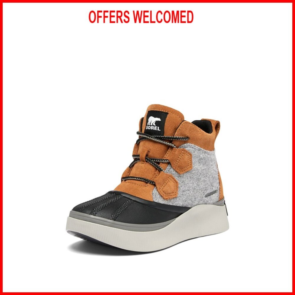 Waterproof Snow Boots Full Grain Leather Suede Outdoor Winter